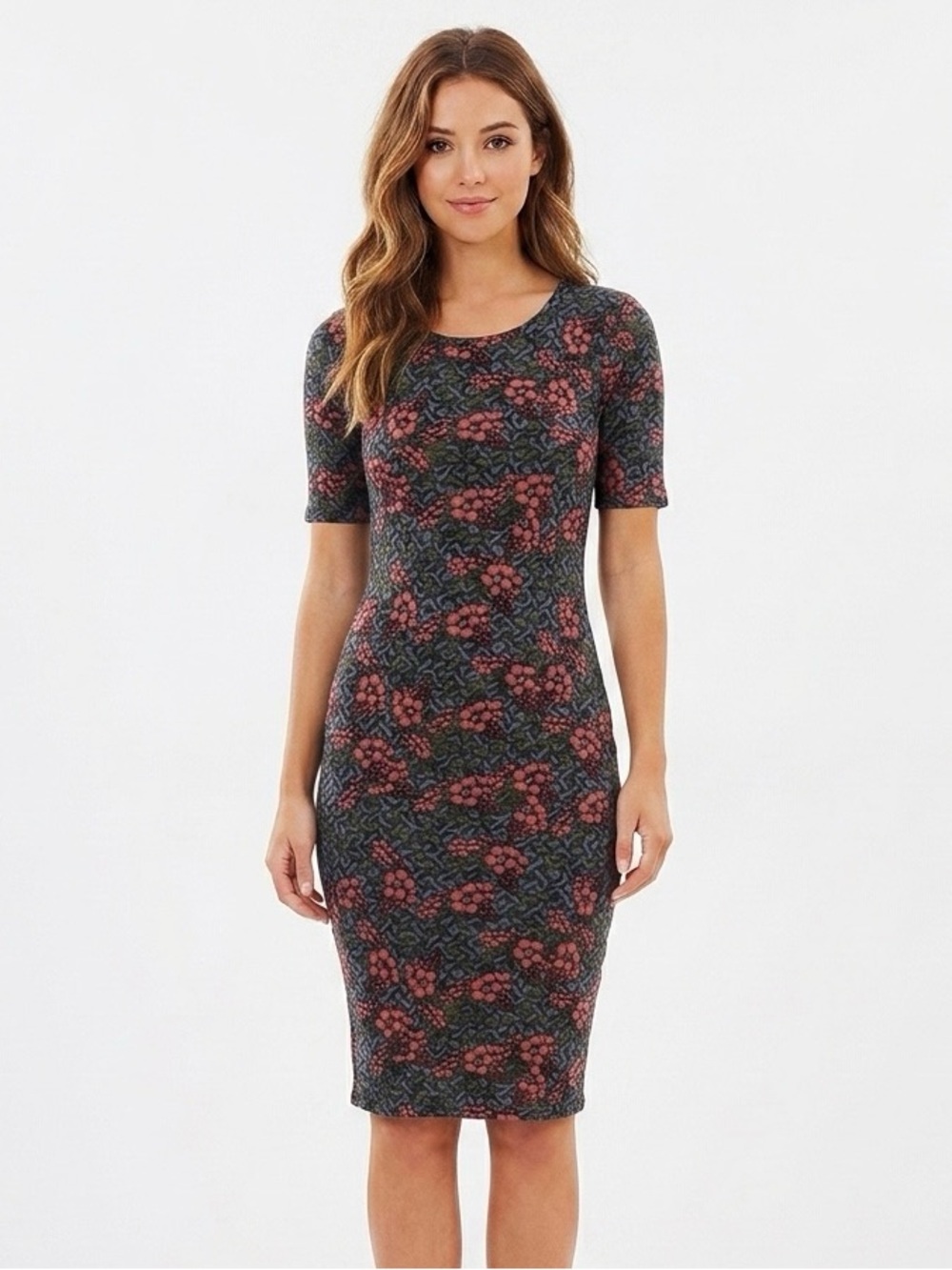 [LuLaRoe] Allover Floral Bodycon Julia Midi Dress